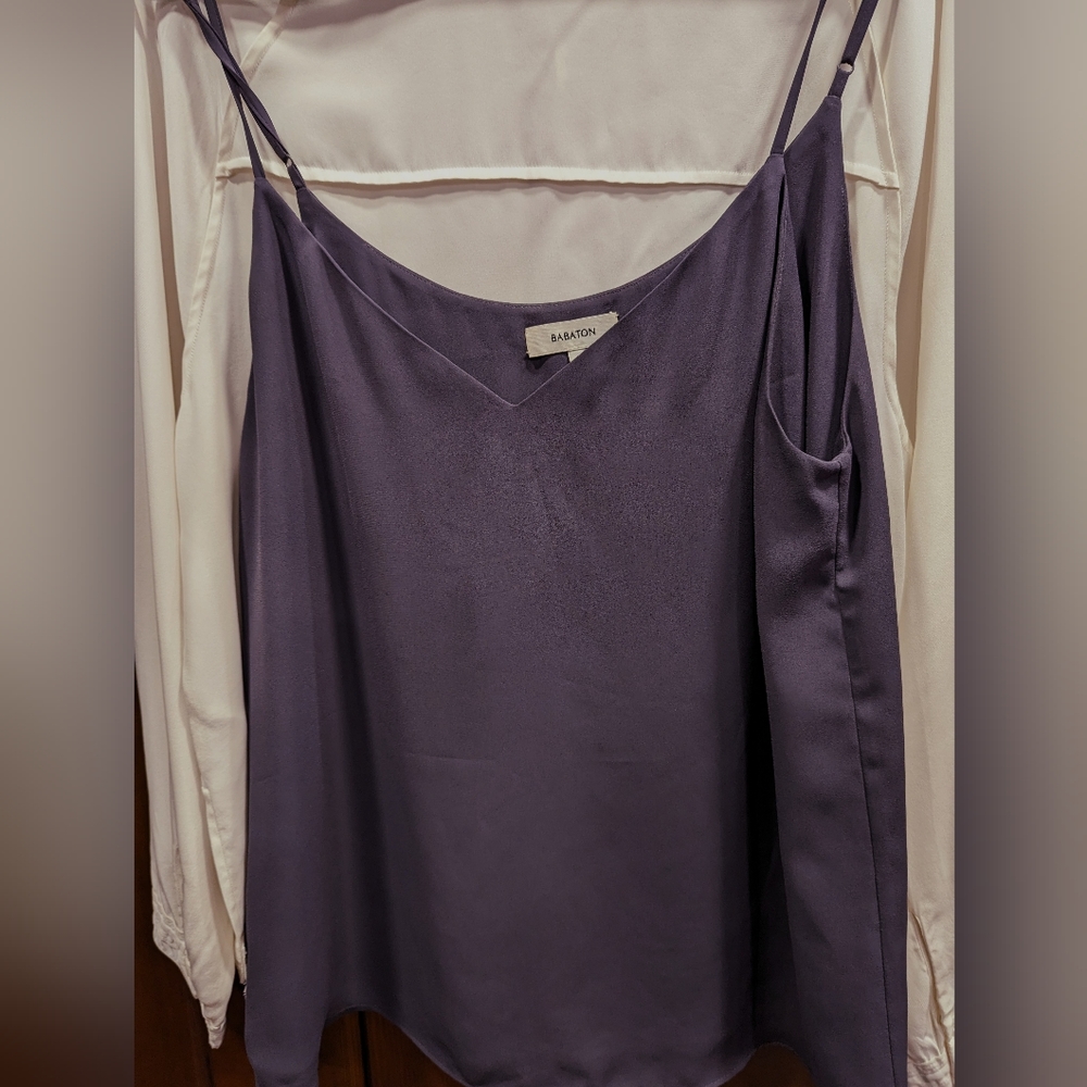 Babaton Silk-Blend Violet Cami Top